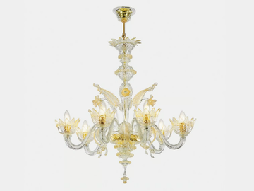 NETTUNO D'ORO - Murano glass chandelier by Sogni Di Cristallo - view 2